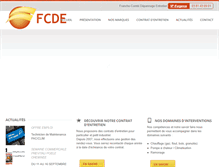 Tablet Screenshot of fcde-chauffage.com